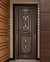 Vista 35 de Adhesivo Mural de Puerta FLFK - Zen, Pegue y Despegue, Tamaño Combinado 32"x80", Dividido en 2 Piezas