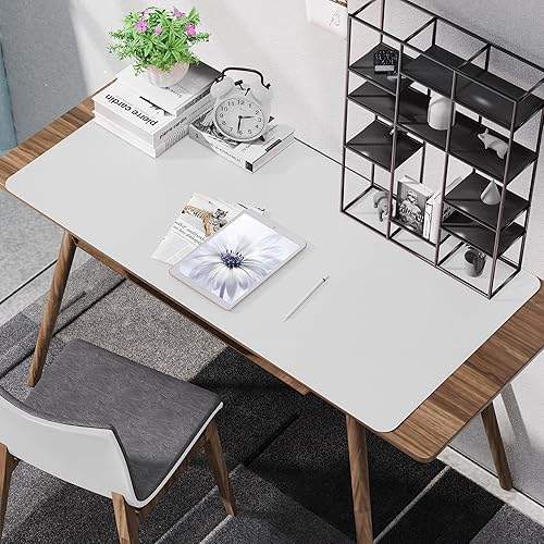 Vista 7 de Leather Desk Protector, 47in*23.7in Large Mat with Natural Cork & PU Leather, Mouse Pad, Non-Slip Office Mat, Waterproof Writing Pad for Office and