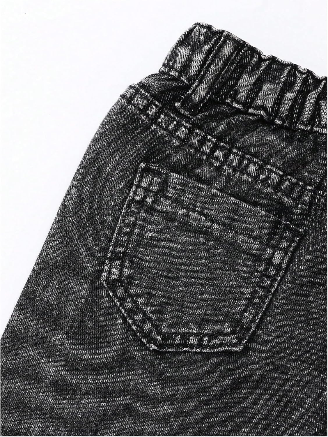 Verdusa Toddler Girl's Distressed Ripped Jean Cargo Pants Y2K Leg Denim Pants with Pockets - Image 5