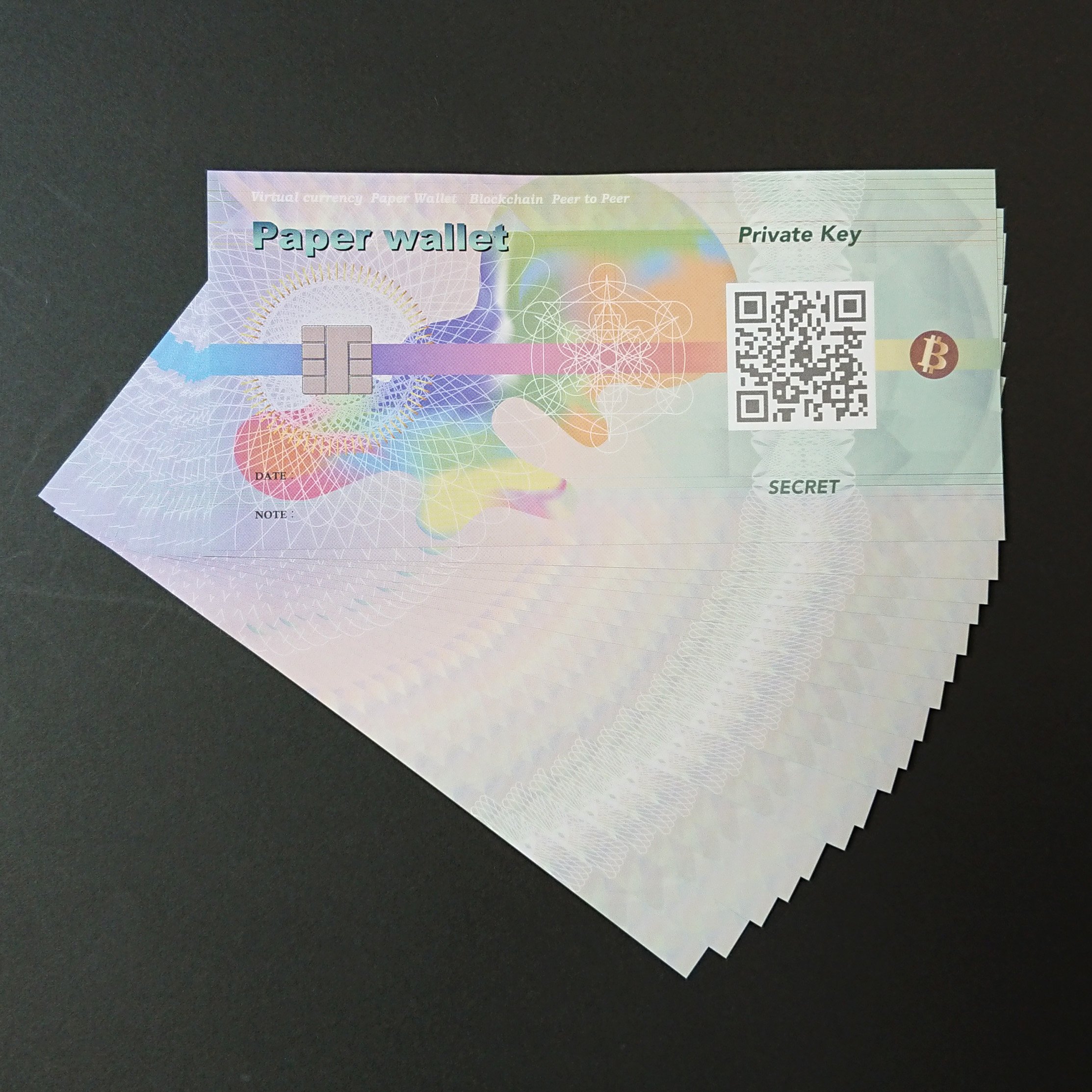 Amazon | 仮想通貨ペーパウォレット(台紙) 24枚 通販