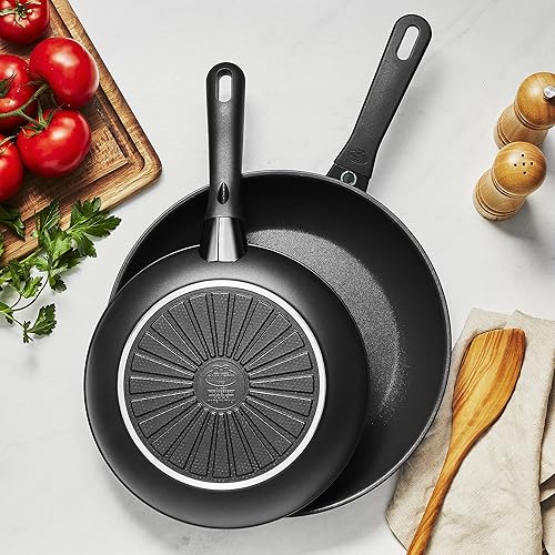 Miniatura 2 de Ballarini Avola - Juego de sartenes antiadherentes de aluminio de 2 piezas, fabricado en Italia