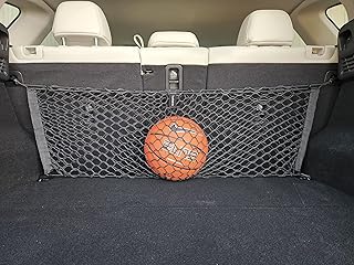 Back Seat Style Automotive Elastic Trunk Mesh Cargo Net for Mazda CX5 S Carbon Premium Turbo 2023 - Premium Trunk Organizer and Storage - Luggage Net for Crossover - Car Organizer for Mazda CX5