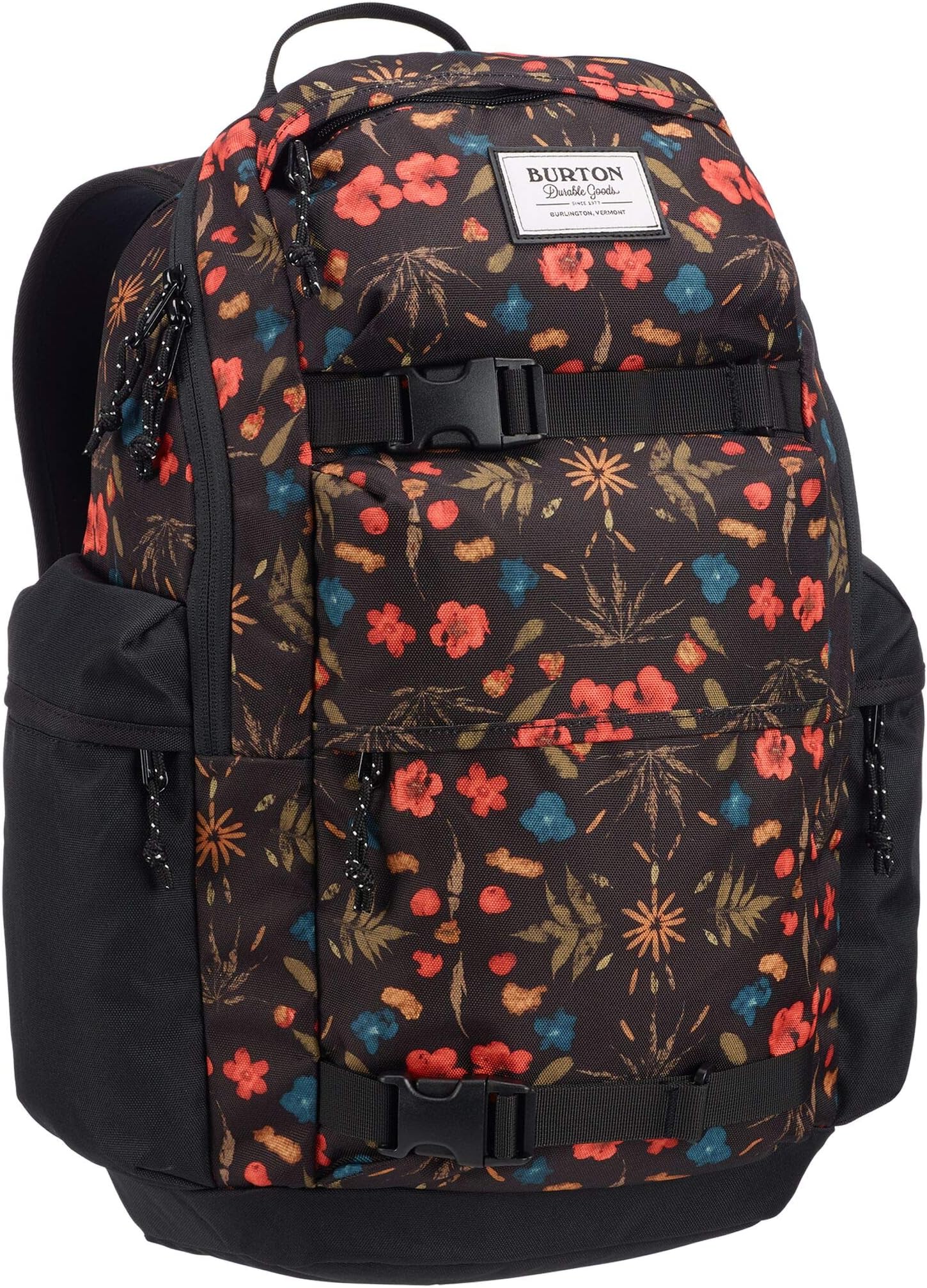 Burton Kilo Backpack, Black Fresh Pressed Print