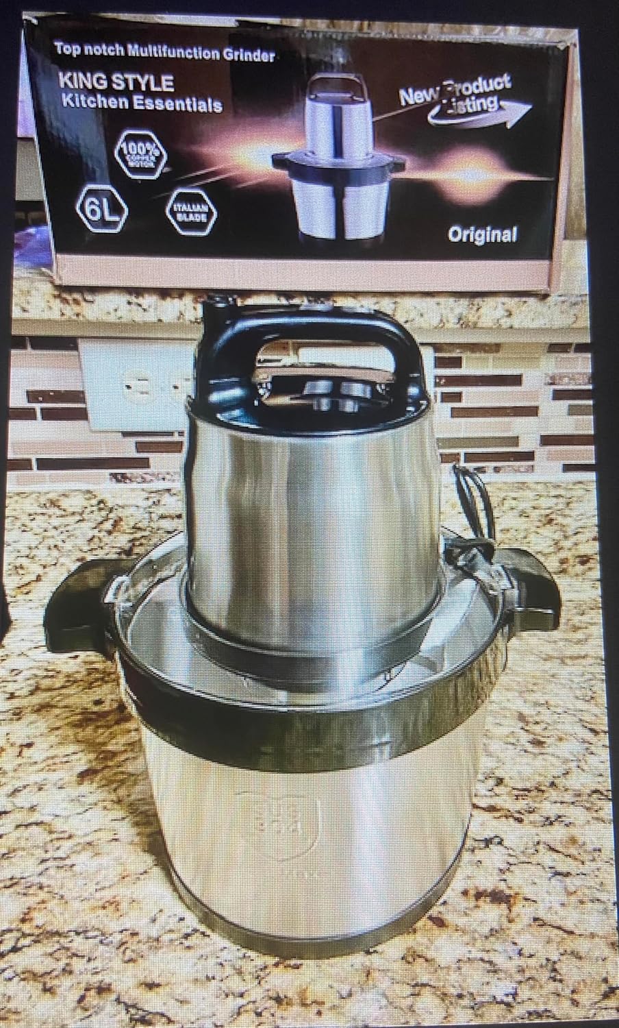 Double-Speed Electric Meat Grinder, Fufu blender Kitchen Expert