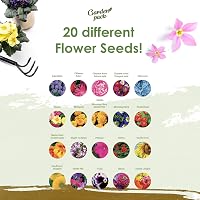 Garden Pack Vegyes Virágmag Készlet 100 Különböző Fajta - Egész Éves Virágzás Kertészeti Maggyűjtemény 5