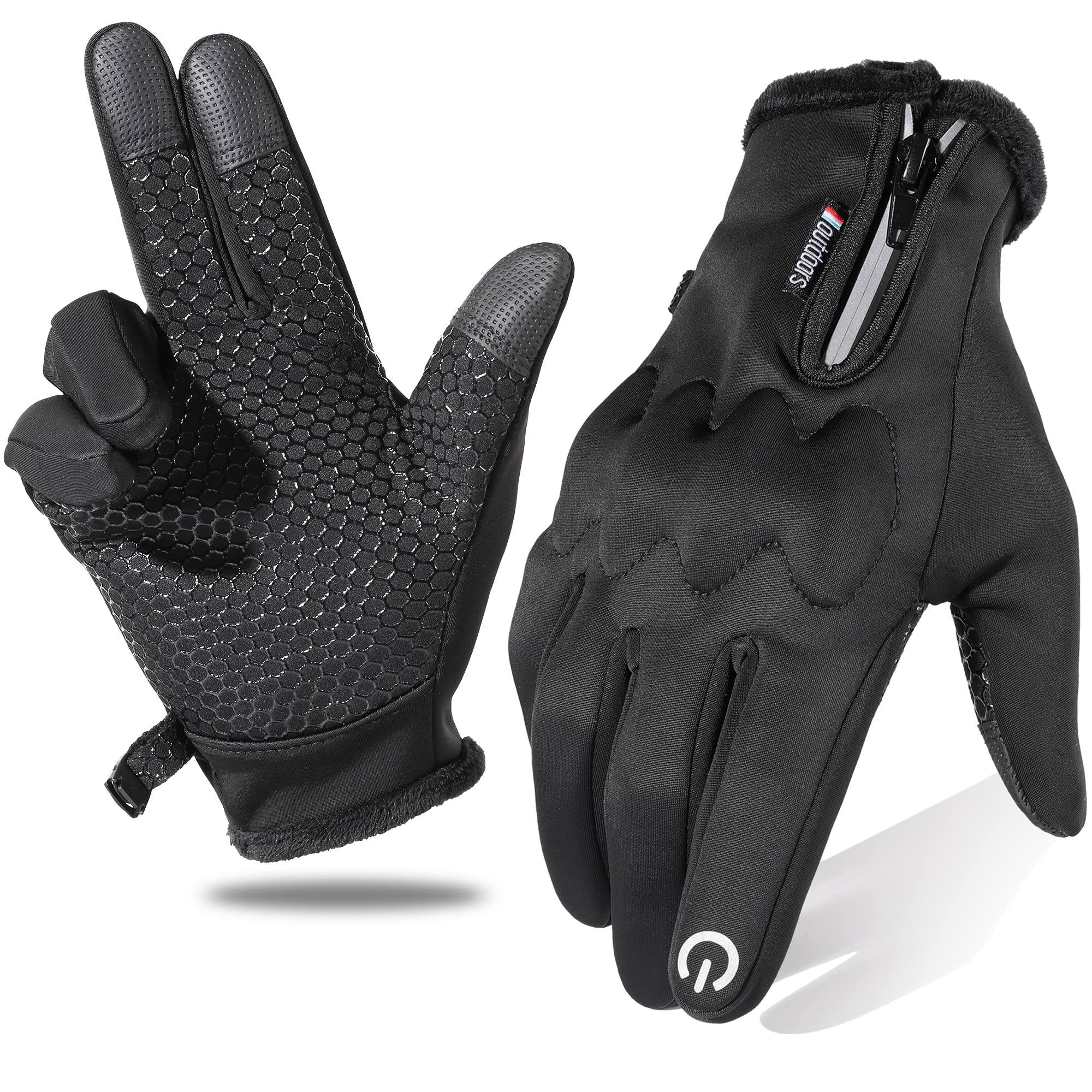 WTACTFUL Water Repellent Windproof Thermal Winter Warm Gloves With Touchscreen for Men Women Sport Walking Running Driving Hiking