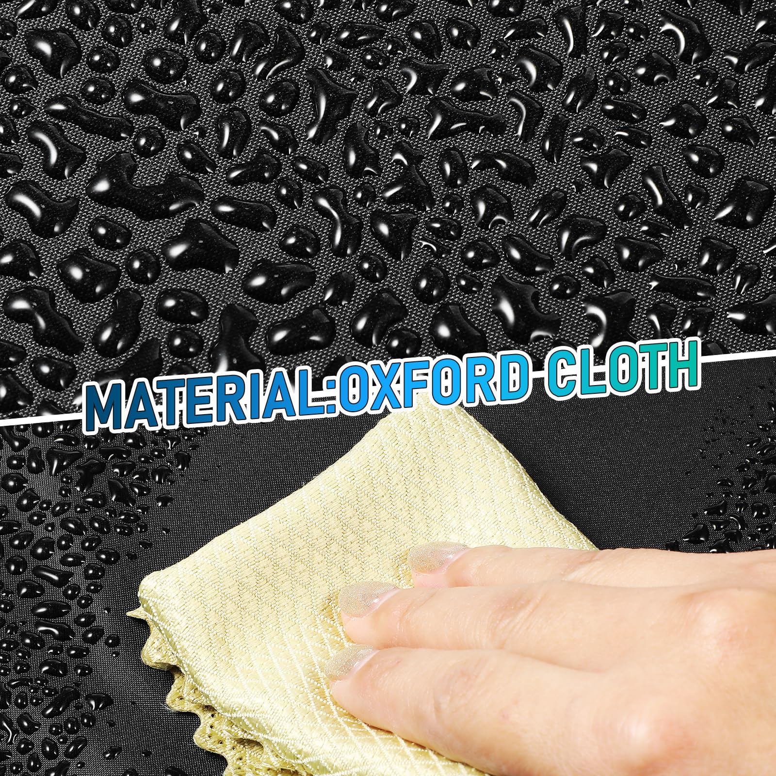 ARTIBETTER Housse de Moto Résistante Vent en Tissu Oxford Imperméable avec Œillets de Verrouillage Stockage Extérieur et Voyages