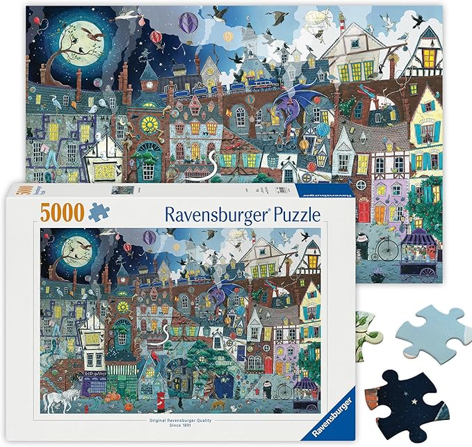 Ravensburger - Puzzle 5000 Piezas Calle Fantástica | Puzzle Adultos | Rompecabezas Adultos | para Toda La Familia | 153x101 Cm | Regalo Adulto | Regalo Navidad