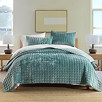 Vista 17 de Secgo - Juego de edredón Queen para cama - 100% algodón, edredón tamaño Queen, colcha burdeos (90 * 98 pulgadas) con 2 fundas de almohada, colcha