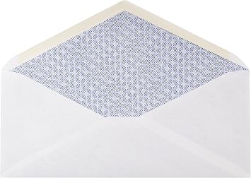 Amazon Basics #10 Security Tinted Business Envelopes for Documents and Invoices, Quality Seal, 4-1/8 x 9-1/2, White, Pack of 500
