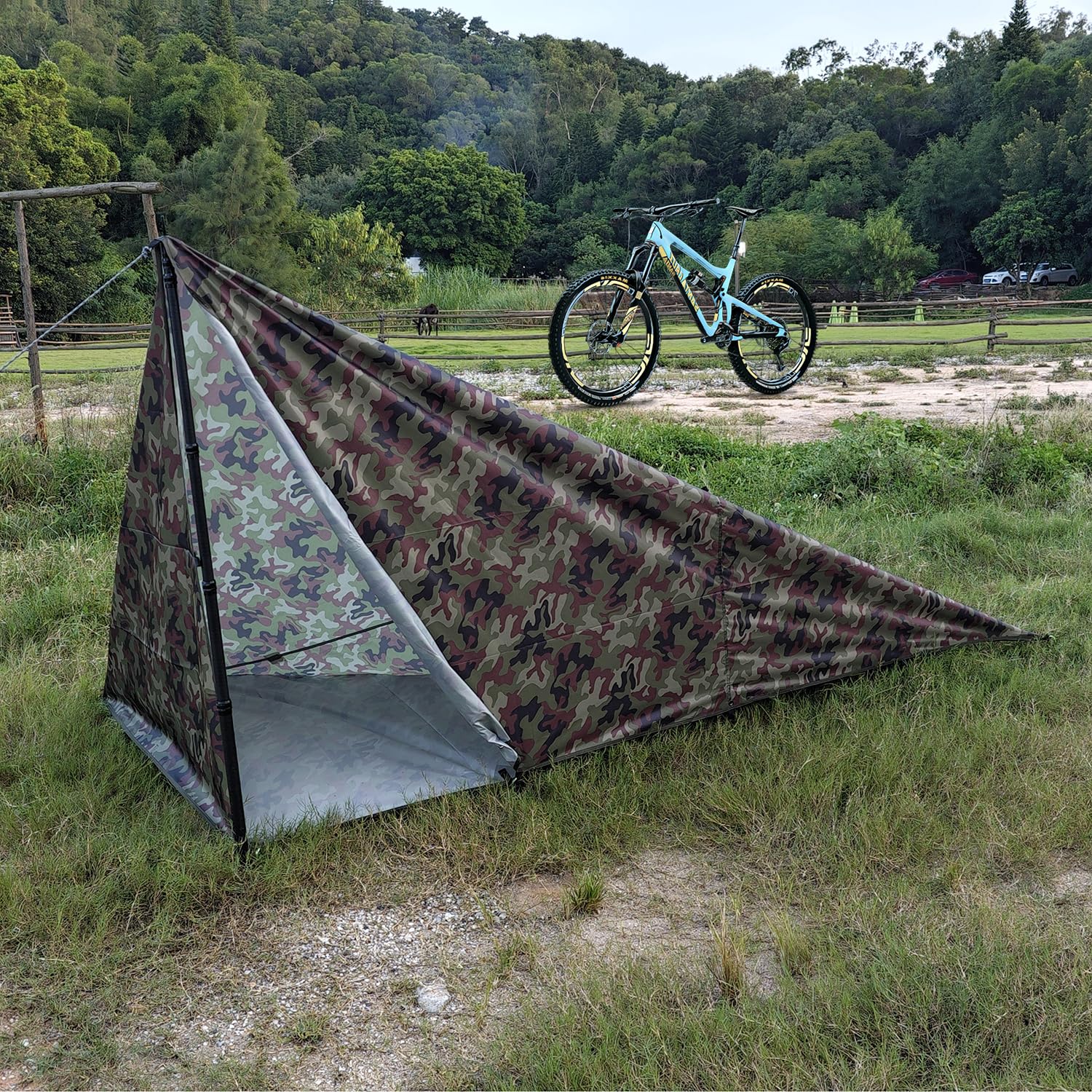 Tarp 3 x 3 wodoszczelna wielofunkcyjna plandeka namiotowa, ultralekka plandeka z oczkami, żagiel przeciwsłoneczny do hamaka, wędrówek, pikników, aktywności na świeżym powietrzu