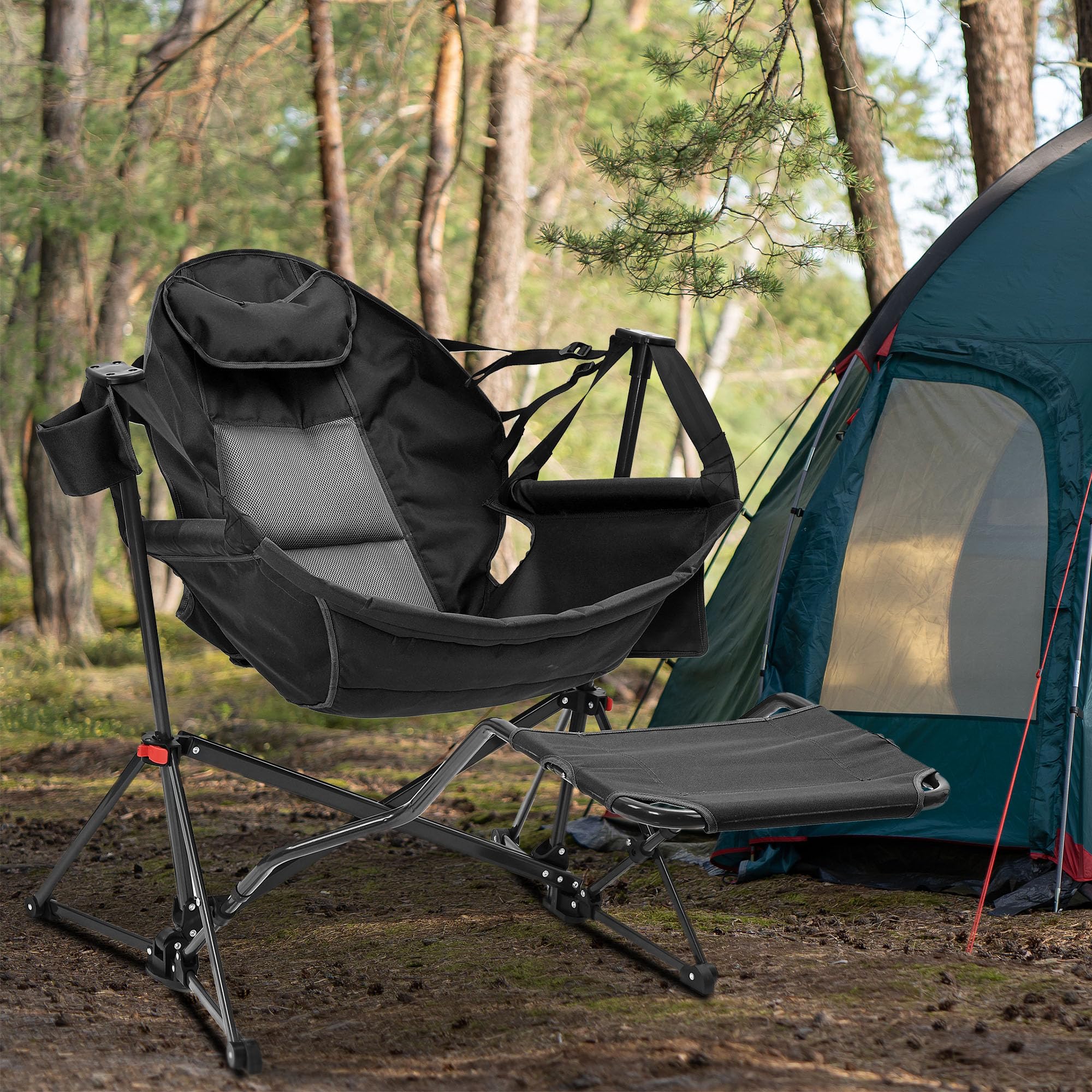 Amazon.com : Ainfox Hammock Camping Chair with Footrest, Foldable