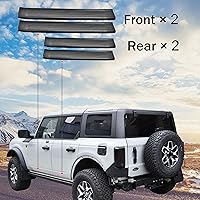 Vista 3 de KEWISAUTO - 4 protectores de umbral de puerta para Bronco 2021-2023, protectores de umbral de puerta de elastómero termoplástico antiarañazos