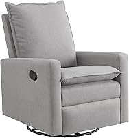Vista 9 de Oxford Baby Uptown Power Sillón Reclinable/Mecedora, Pana, Gris Ceniza