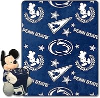 Vista 1 de Northwest NCAA Unisex-Adult Character Hugger Pillow & Silk Touch Throw Blanket Set