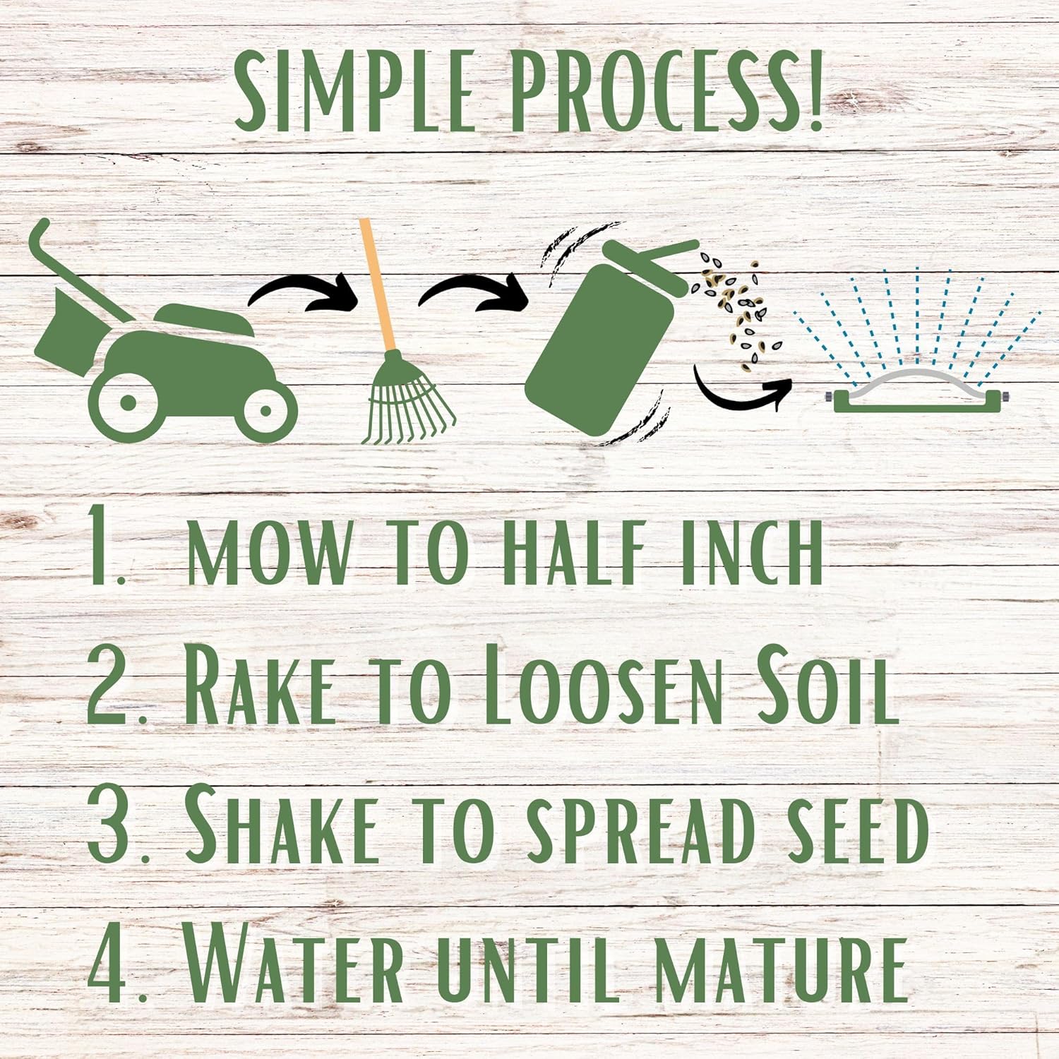 Flawn Seed Kits Simple Lawn Mow Less Fine Fescue Grass Seed, 2 Lbs, Low Maintenance Lawn, Shake to Spread, Covers up to 1000 SqFt