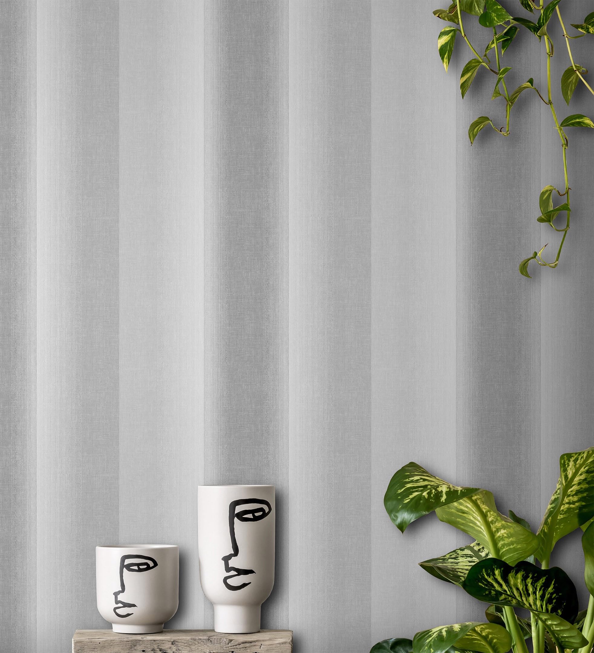 Papier peint vinyle salon et chambre GAULAN rouleau 10m pour décoration murale couloir