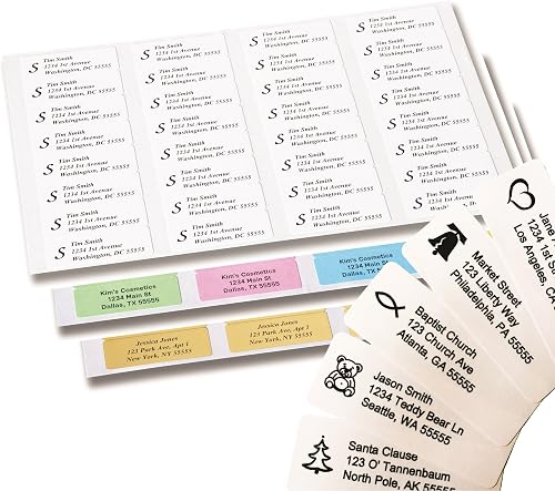 Personalized Return Address Labels (roll of 500, white)