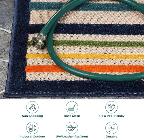 Miniatura 9 de Superior Alfombra para interiores y exteriores, perfecta para patio, dormitorio, cocina, lavandería, entrada, oficina, sala de juegos, cubierta de