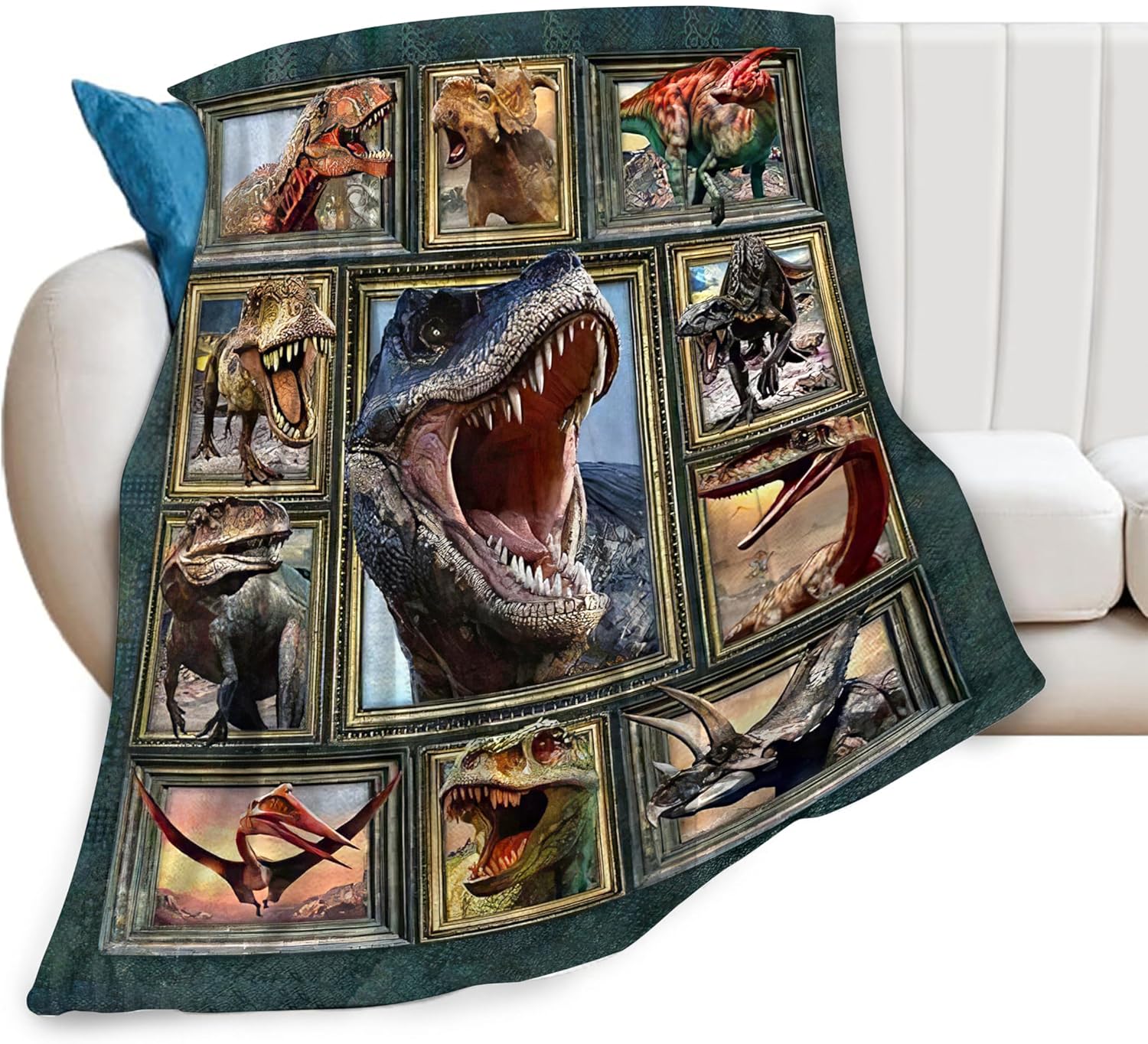恐竜ブランケット 男の子と女の子への恐竜ギフト 恐竜愛好家 スロー