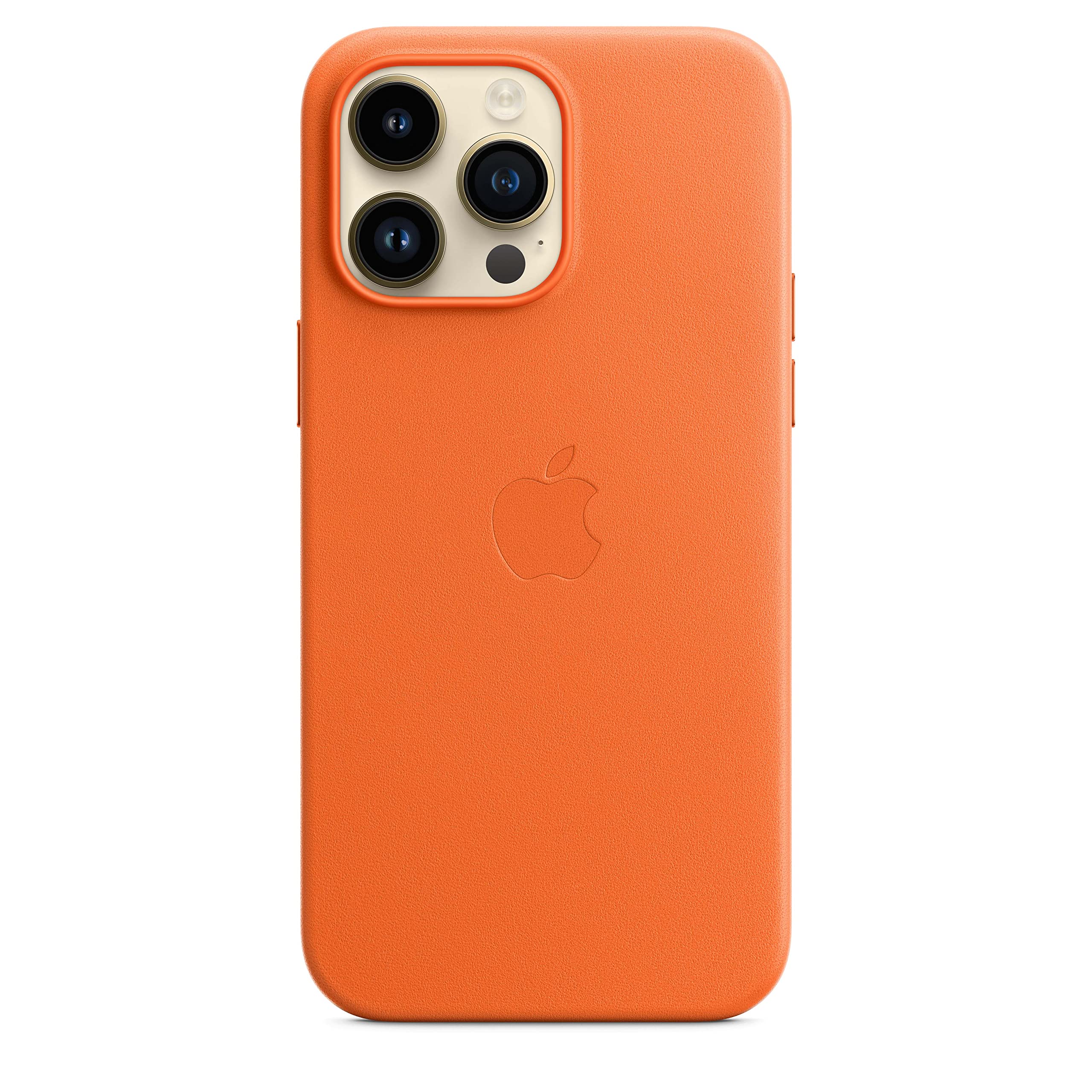 Apple iPhone 14 Pro Max Leather Case with MagSafe - Orange ​​​​​​​