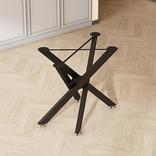 Miniatura 9 de FUSHIAIPTC Patas de metal para mesa de comedor de 28 pulgadas, patas de escritorio resistentes, patas combinatorias de mesa auxiliar para cualquier
