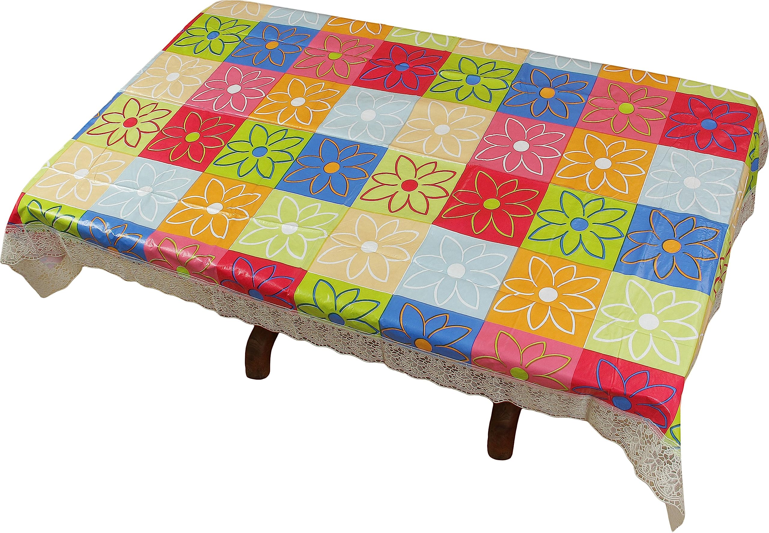 AP Creation Floral 4 Seater Table Cover (Multicolor, PVC)-picture-10