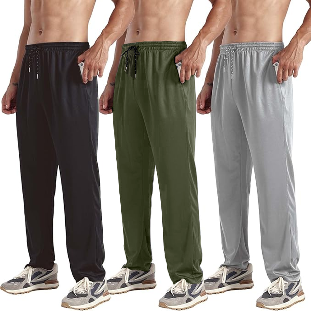 Amazon.com: ZH 3-Pack Men's Mesh Jogger Pants, Comfortable