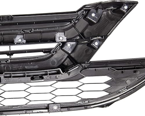 Miniatura 8 de ECOTRIC Parrilla de parachoques superior delantero y rejilla cromada de malla inferior compatible con Honda CRV CR-V 2010-2011