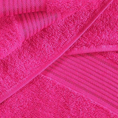 Miniatura 2 de Elvana Home Juego de 6 toallas de algodón ultra suave que contiene 2 toallas de baño de 28 x 55 pulgadas, 2 toallas de mano de 16 x 24 pulgadas y 2