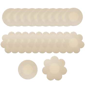10 Paires Cache-tétons Invisibles - Auto-adhésifs, Jetables, Couleur Peau - Pour Robes Et Maillots