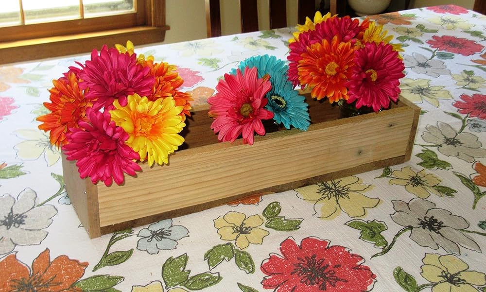 Reclaimed Unfinished Pallet Wood Planter Box • Mason Jar