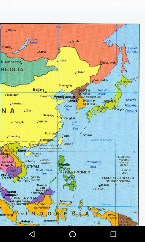 Asia map - App on Amazon Appstore