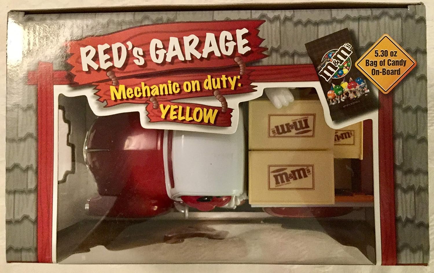 M&M's m&m Candy Dispenser - Sweet Wheelin' Red's Garage