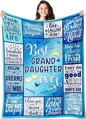 Miniatura 1 de CustomART Regalos para hija de mamá papá, manta para el día de la madre, regalo para hija, el mejor regalo de cumpleaños para hija, ideas de regalos