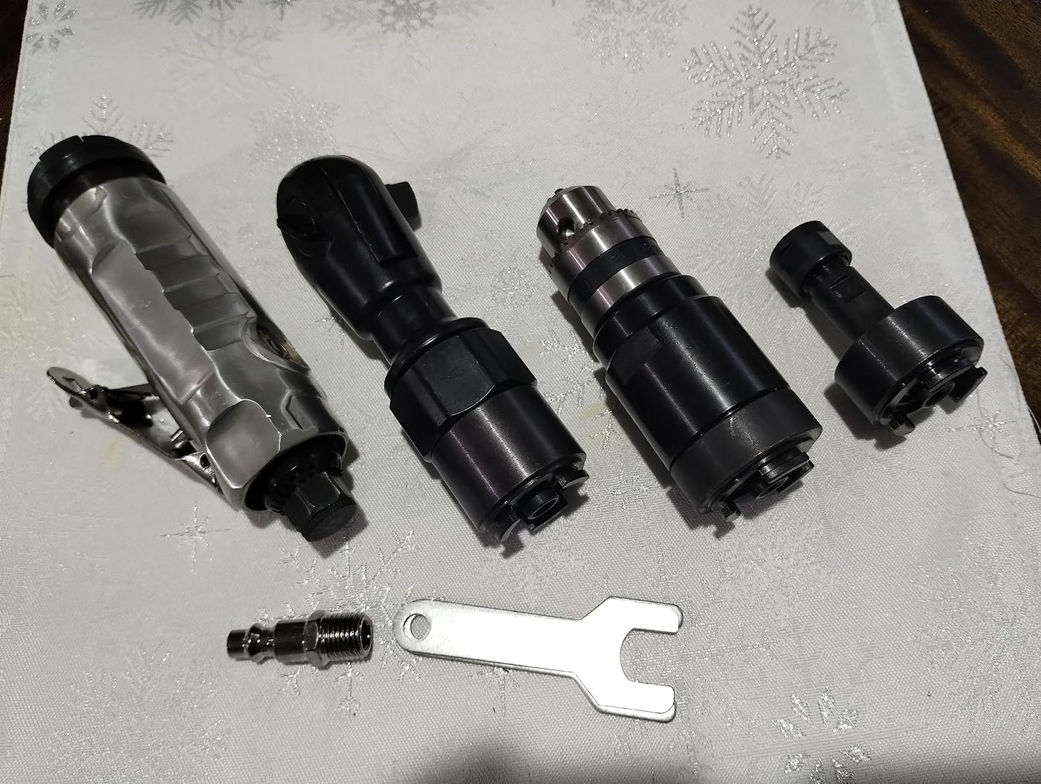 Pneumatic 3 in 1 Multi-Tools Set, Air Rachet Wrench/Die.Grinder/Drill