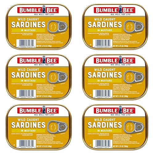 Miniatura 12 de Bumble Bee - Sardinas en aceite, lata de 106 g - Capturadas silvestres, sin gluten, Keto, Kosher, ingredientes limpios