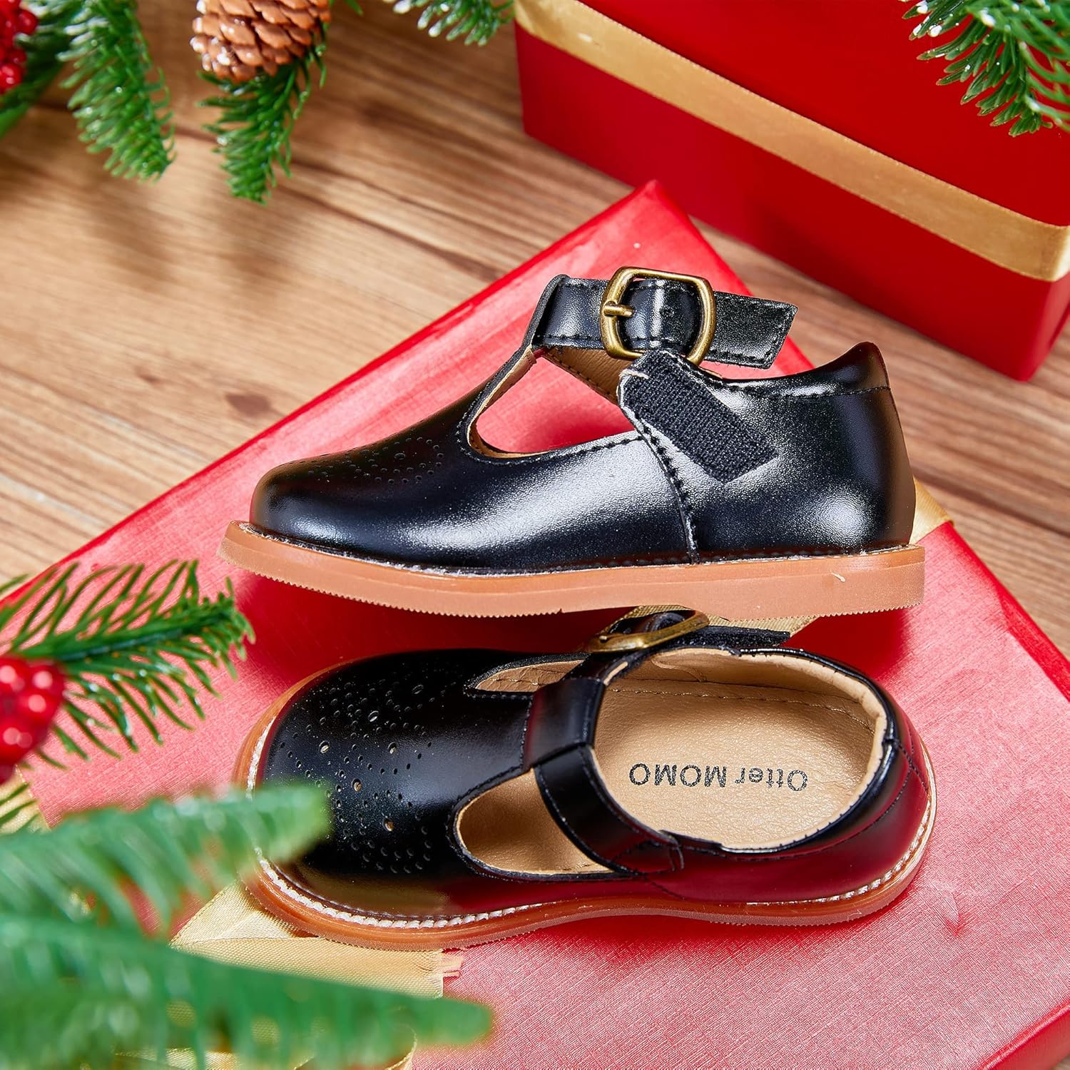  | Otter MOMO Toddler/Little Girls Mary Jane Ballerina Flats Shoes Slip-on School Party Dress Shoes | Oxford & Loafer