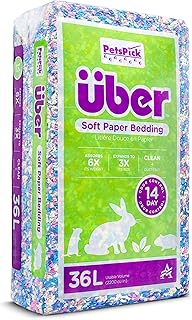 PETSPICK Uber Soft Paper Pet Bedding for Small Animals