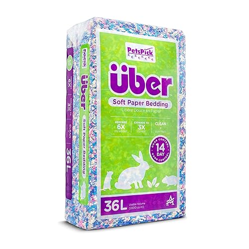 PETSPICK Uber Soft Paper Pet Bedding for Small Animals, Confetti,