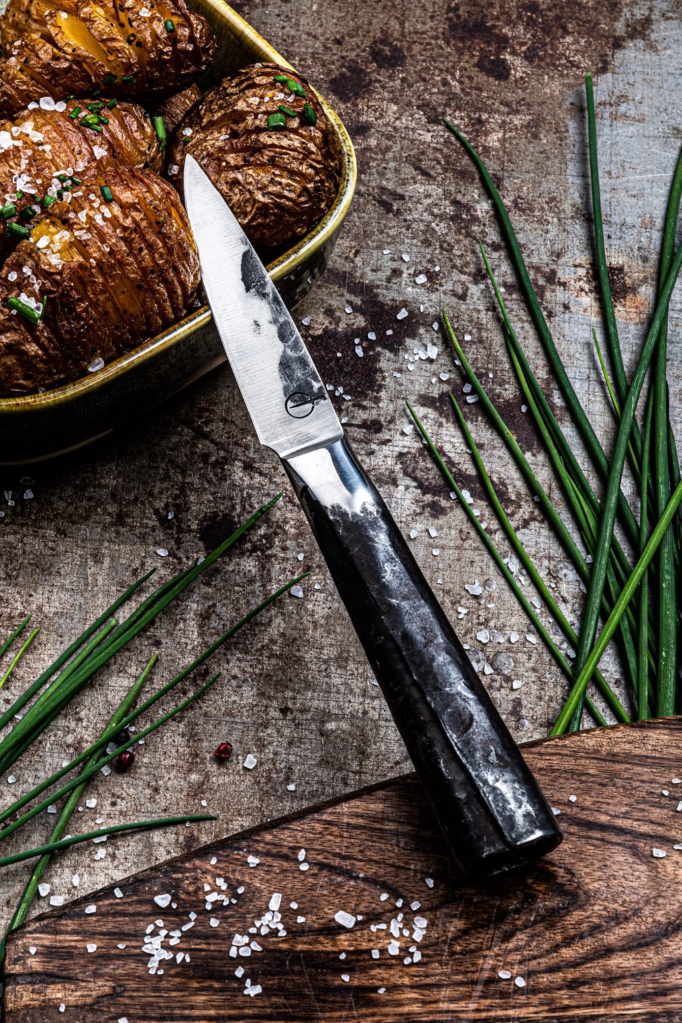 Forged Intense Schälmesser 9cm, handgefertigt, in Holzkiste