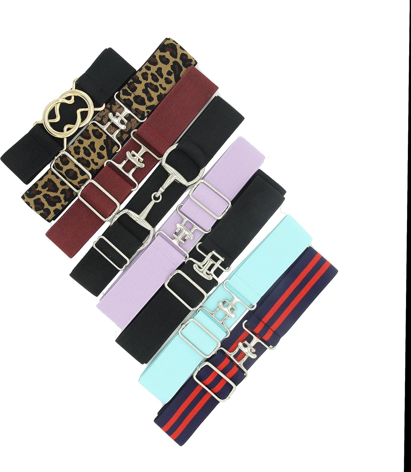 1.5 inch Equestrian Elastic Belt, Stretchable and Comfortable Waist Belt for Women and Girls, Prefect Equestrian Gift