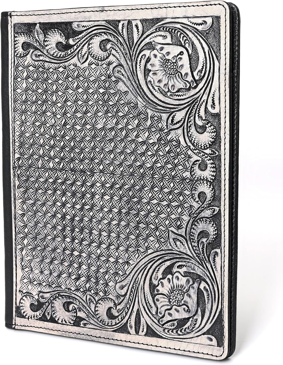 Merbaa Handmade Leather File Folder for Men & Women – Premium Grain Letter Size Document Holder – Resume & Paper Organizer – Rustic Padfolio for Office, Meetings & Interviews