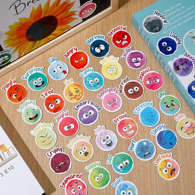 40 imanes decorativos emociones para refrigerador miniatura 2
