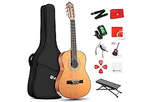 Perfect Beginner Guitar: Vangoa Classical Guitar 3/4 Acoustic Nylon String Guitar