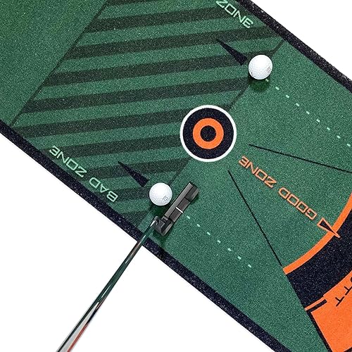 Miniatura 6 de WELLPUTT - Alfombrilla de entrenamiento de golf para putting - 13 pies verde