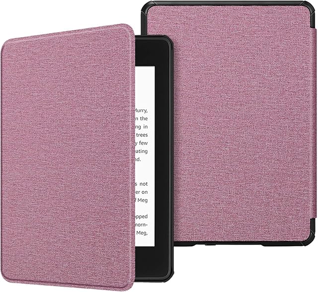 FINTIE Slimshell Case for 6" Kindle Paperwhite 10th Generation 2018 (Model No. PQ94WIF) - Premium Lightweight PU Leather Cover with Auto Sleep/Wake, (NOT Fit Kindle 10th Gen J9G29R), Plum