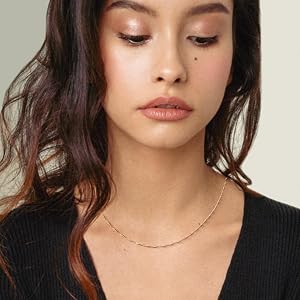 Singapur Kette Gelbgold 1,0 Mm Singapur-Kette Aus 10K Gelbgold – Diamantgeschliffen, Elegant & Unisex Gold Kette Männer Echt 585