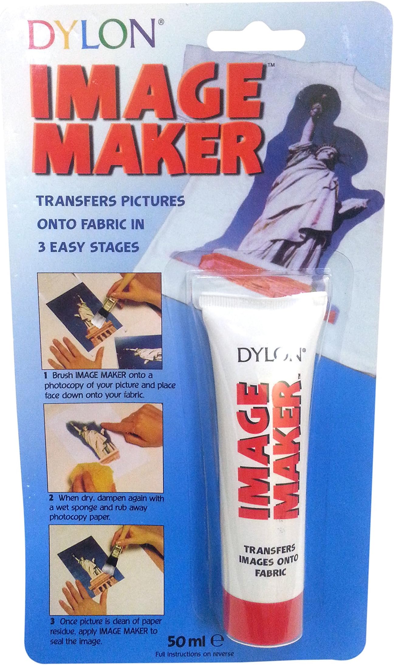 Dylon Image Maker Tube with Squeezy Feature, Personalize in Just 3 Simple Steps, Easy to Use, Size: 50 ml