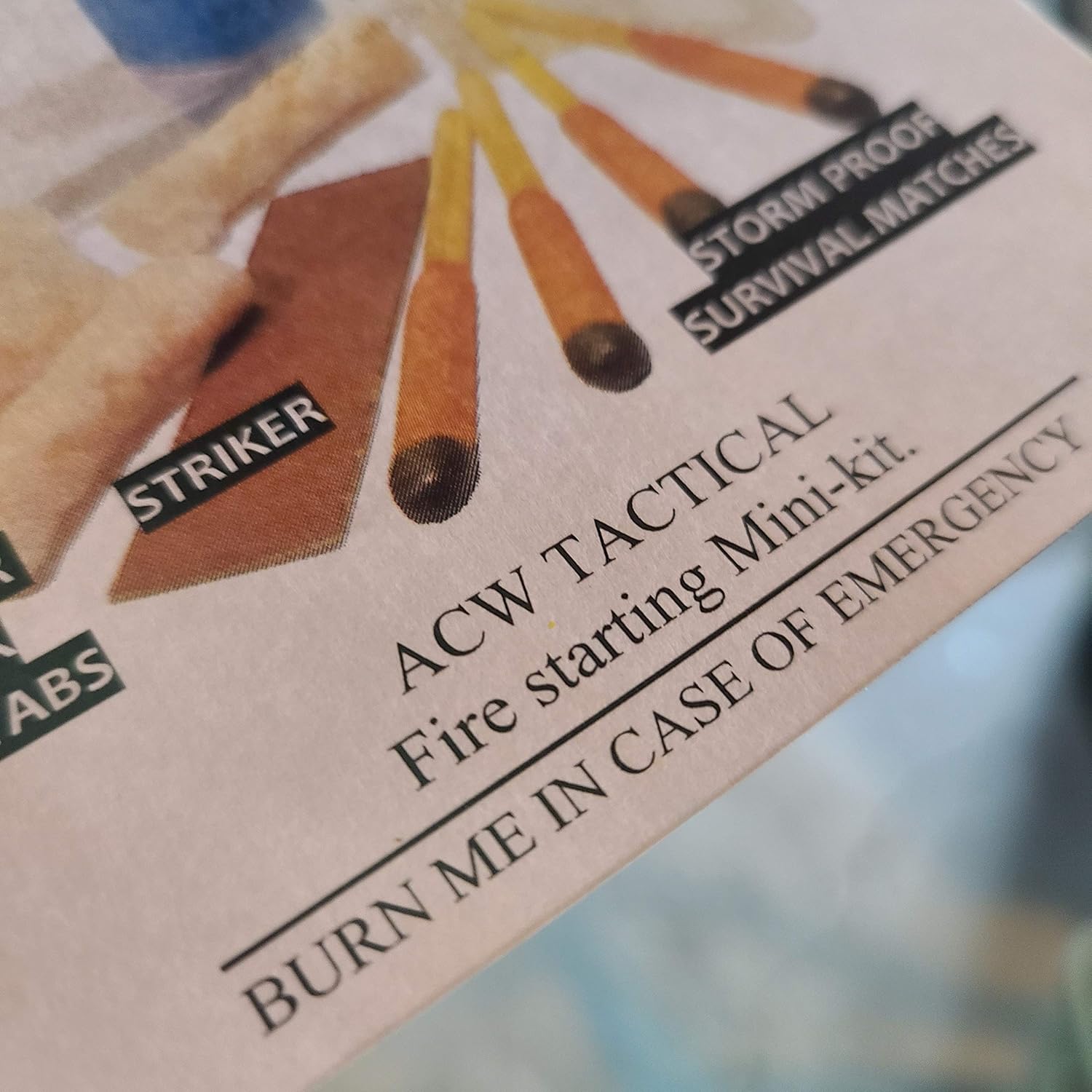 ACW tactical Mini Fire Kit, fire Survival kit